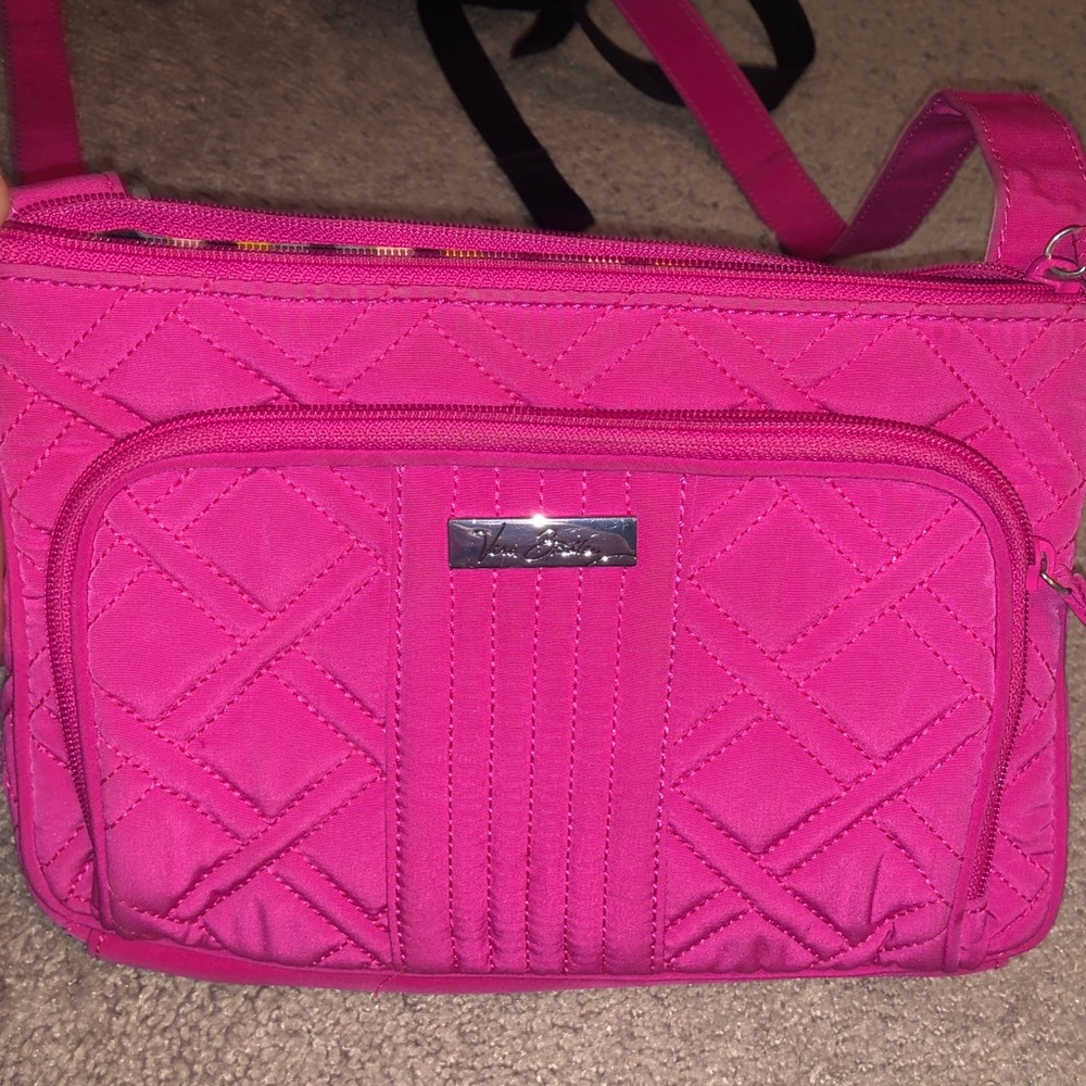 Hot pink Vera Bradley crossbody purse